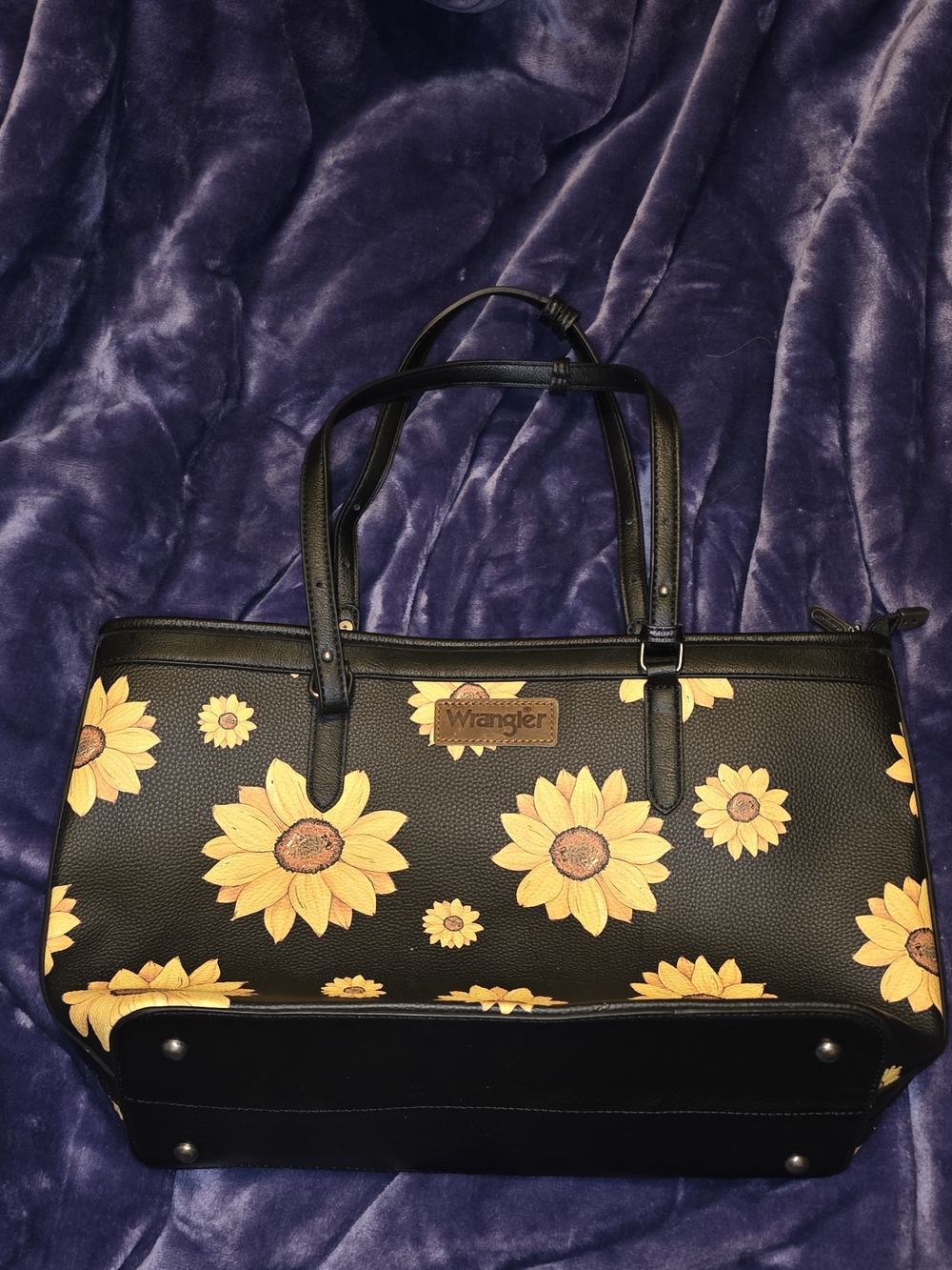 Wrangler Black Sunflower Tote Bag